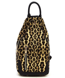 Fashion Sling Backpack AD2766 LEOPARD